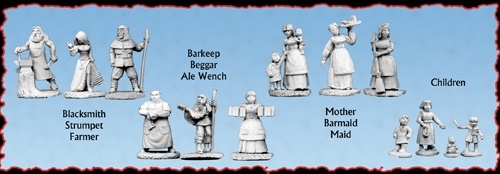 d&d miniatures townsfolk