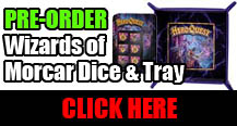 HeroQuest Wizards of Morcar Dice and Tray
